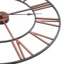 Reloj de pared de metal rojo 58 cm de vidaXL, Relojes de pared - Ref: Foro24-283864, Precio: 50,31 €, Descuento: %