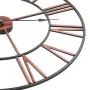 Reloj de pared de metal rojo 58 cm de vidaXL, Relojes de pared - Ref: Foro24-283864, Precio: 49,53 €, Descuento: %