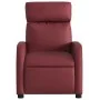 Sillón de masaje reclinable cuero sintético rojo tinto de , Sillones - Ref: Foro24-374194, Precio: 249,90 €, Descuento: %