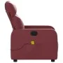 Sillón de masaje reclinable cuero sintético rojo tinto de , Sillones - Ref: Foro24-374194, Precio: 249,90 €, Descuento: %