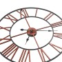 Reloj de pared de metal rojo 58 cm de vidaXL, Relojes de pared - Ref: Foro24-283864, Precio: 50,31 €, Descuento: %