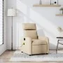 Sillón de masaje reclinable de tela crema de , Sillones - Ref: Foro24-374182, Precio: 225,19 €, Descuento: %