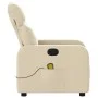 Sillón de masaje reclinable de tela crema de , Sillones - Ref: Foro24-374182, Precio: 225,19 €, Descuento: %