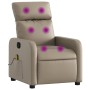 Sillón de masaje reclinable cuero sintético color capuchino de , Sillones - Ref: Foro24-374196, Precio: 225,94 €, Descuento: %