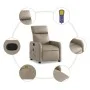 Sillón de masaje reclinable cuero sintético color capuchino de , Sillones - Ref: Foro24-374196, Precio: 222,45 €, Descuento: %