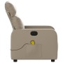 Sillón de masaje reclinable cuero sintético color capuchino de , Sillones - Ref: Foro24-374196, Precio: 225,94 €, Descuento: %