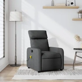 Sillón de masaje reclinable de tela gris oscuro de , Sillones - Ref: Foro24-374175, Precio: 219,68 €, Descuento: %