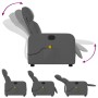 Sillón de masaje reclinable de tela gris oscuro de , Sillones - Ref: Foro24-374175, Precio: 223,41 €, Descuento: %