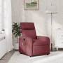 Sillón de masaje reclinable de tela color vino tinto de , Sillones - Ref: Foro24-374177, Precio: 223,44 €, Descuento: %