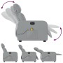 Sillón reclinable de masaje eléctrico tela gris claro de , Sillones - Ref: Foro24-3206690, Precio: 263,93 €, Descuento: %