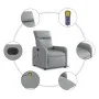 Sillón reclinable de masaje eléctrico tela gris claro de , Sillones - Ref: Foro24-3206690, Precio: 268,72 €, Descuento: %