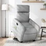 Sillón de masaje reclinable de pie de tela gris claro de , Sillones - Ref: Foro24-3206708, Precio: 304,21 €, Descuento: %