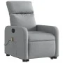 Sillón de masaje reclinable de pie de tela gris claro de , Sillones - Ref: Foro24-3206708, Precio: 304,21 €, Descuento: %