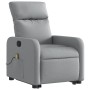 Sillón de masaje reclinable de pie de tela gris claro de , Sillones - Ref: Foro24-3206708, Precio: 283,67 €, Descuento: %