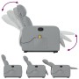 Sillón de masaje reclinable de pie de tela gris claro de , Sillones - Ref: Foro24-3206708, Precio: 283,67 €, Descuento: %