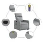 Sillón de masaje reclinable de pie de tela gris claro de , Sillones - Ref: Foro24-3206708, Precio: 304,21 €, Descuento: %