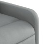 Sillón de masaje reclinable de pie de tela gris claro de , Sillones - Ref: Foro24-3206708, Precio: 283,67 €, Descuento: %