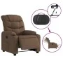 Sillón reclinable eléctrico de tela marrón de , Sillones - Ref: Foro24-3206631, Precio: 294,57 €, Descuento: %