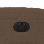 Sillón reclinable eléctrico de tela marrón de , Sillones - Ref: Foro24-3206631, Precio: 288,81 €, Descuento: %