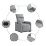 Sillón reclinable elevable de tela gris claro de , Sillones - Ref: Foro24-3206699, Precio: 258,08 €, Descuento: %