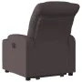 Sillón reclinable elevable tela marrón oscuro de , Sillones - Ref: Foro24-3206650, Precio: 329,42 €, Descuento: %