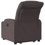 Sillón reclinable elevable tela marrón oscuro de , Sillones - Ref: Foro24-3206650, Precio: 272,18 €, Descuento: %