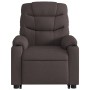 Sillón reclinable elevable tela marrón oscuro de , Sillones - Ref: Foro24-3206650, Precio: 272,18 €, Descuento: %