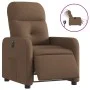Sillón reclinable eléctrico de tela marrón by , Armchairs - Ref: Foro24-3206781, Price: 239,04 €, Discount: %