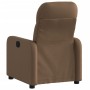 Sillón reclinable eléctrico de tela marrón de , Sillones - Ref: Foro24-3206781, Precio: 230,96 €, Descuento: %
