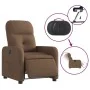 Sillón reclinable eléctrico de tela marrón by , Armchairs - Ref: Foro24-3206781, Price: 239,04 €, Discount: %