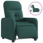 Sillón reclinable eléctrico tela verde oscuro de , Sillones - Ref: Foro24-3206783, Precio: 231,46 €, Descuento: %