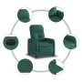 Elektrischer Relaxsessel aus dunkelgrünem Stoff von , Sessel - Ref: Foro24-3206783, Preis: 239,53 €, Rabatt: %