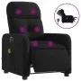 Sillón reclinable de masaje eléctrico tela negro de , Sillones - Ref: Foro24-3206788, Precio: 269,71 €, Descuento: %