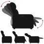 Sillón reclinable elevable tela negro de , Sillones - Ref: Foro24-3206797, Precio: 271,92 €, Descuento: %