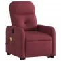 Sillón reclinable de masaje elevable tela rojo tinto de , Sillones - Ref: Foro24-3206807, Precio: 287,90 €, Descuento: %