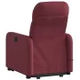Sillón reclinable de masaje elevable tela rojo tinto de , Sillones - Ref: Foro24-3206807, Precio: 287,90 €, Descuento: %