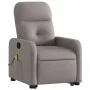Sillón reclinable de masaje elevable tela gris taupé de , Sillones - Ref: Foro24-3206811, Precio: 303,08 €, Descuento: %