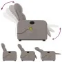 Sillón reclinable de masaje elevable tela gris taupé de , Sillones - Ref: Foro24-3206811, Precio: 303,08 €, Descuento: %