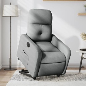 Sillón eléctrico reclinable elevable de tela gris claro de , Sillones - Ref: Foro24-3206813, Precio: 293,79 €, Descuento: %