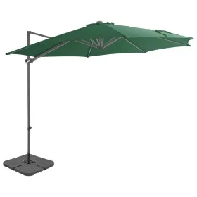 Sombrilla de jardín con base portátil verde de vidaXL, Sombrillas - Ref: Foro24-276340, Precio: 163,94 €, Descuento: %