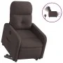 Sillón eléctrico reclinable elevable de tela marrón oscuro de , Sillones - Ref: Foro24-3206818, Precio: 320,66 €, Descuento: %