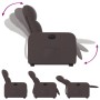 Sillón eléctrico reclinable elevable de tela marrón oscuro de , Sillones - Ref: Foro24-3206818, Precio: 297,16 €, Descuento: %