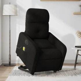 Sillón de masaje eléctrico reclinable elevable tela negro de , Sillones - Ref: Foro24-3206824, Precio: 351,94 €, Descuento: %
