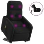Sillón de masaje eléctrico reclinable elevable tela negro de , Sillones - Ref: Foro24-3206824, Precio: 351,94 €, Descuento: %