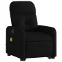 Sillón de masaje eléctrico reclinable elevable tela negro de , Sillones - Ref: Foro24-3206824, Precio: 351,94 €, Descuento: %