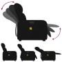 Sillón de masaje eléctrico reclinable elevable tela negro de , Sillones - Ref: Foro24-3206824, Precio: 327,61 €, Descuento: %