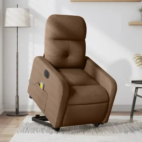 Sillón de masaje eléctrico reclinable elevable tela marrón de , Sillones - Ref: Foro24-3206826, Precio: 350,83 €, Descuento: %