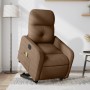 Sillón de masaje eléctrico reclinable elevable tela marrón de , Sillones - Ref: Foro24-3206826, Precio: 327,90 €, Descuento: %