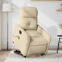 Sillón de masaje eléctrico reclinable elevable tela crema de , Sillones - Ref: Foro24-3206830, Precio: 317,53 €, Descuento: %