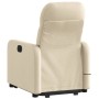 Sillón de masaje eléctrico reclinable elevable tela crema de , Sillones - Ref: Foro24-3206830, Precio: 317,53 €, Descuento: %